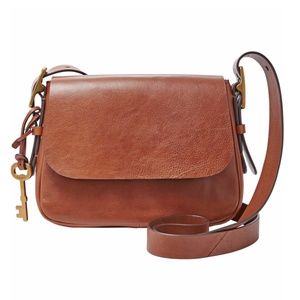 EUC Fossil "Small Harper" leather crossbody bag